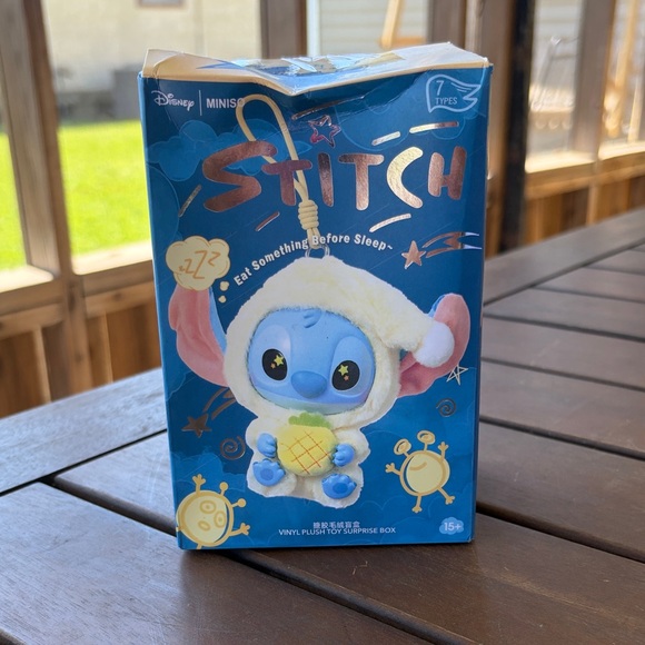 Disney Other - Disney Stitch Plush Surprise Box - Blue with Pink Ears and Cream Hood